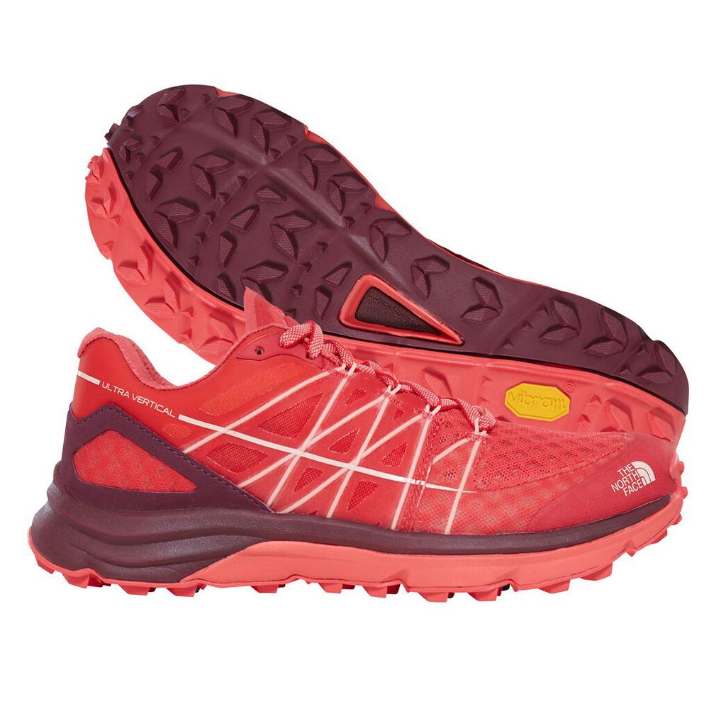 Vibram Sole The North Face Ultra Vertical Womens Running Shoes Red Australia (ALS350184)